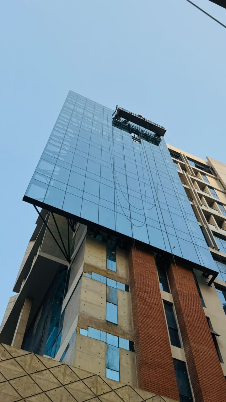 Full Glass Wall Completed Project